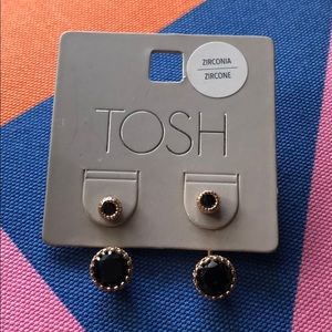 NWT Tosh Black & Gold Earrings!